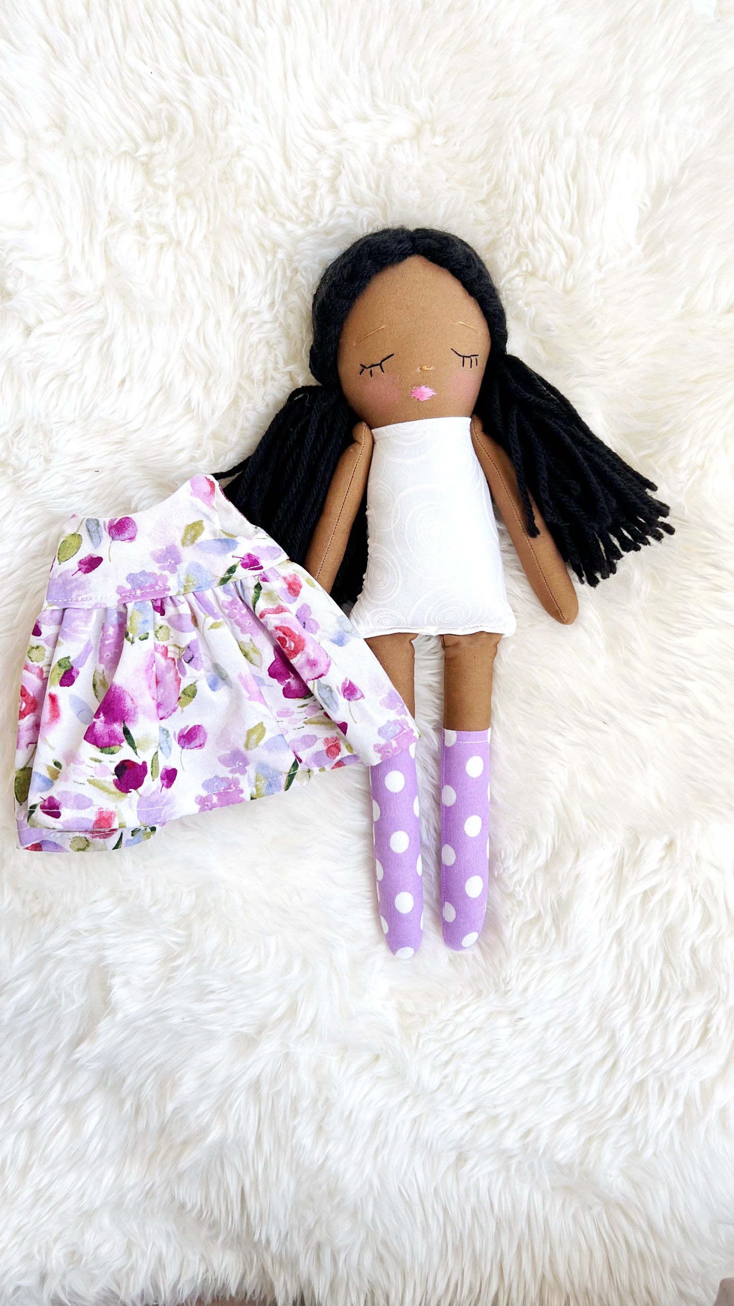 Heirloom Doll, Handmade Doll, Dress Up Doll, Yarn Haired Doll