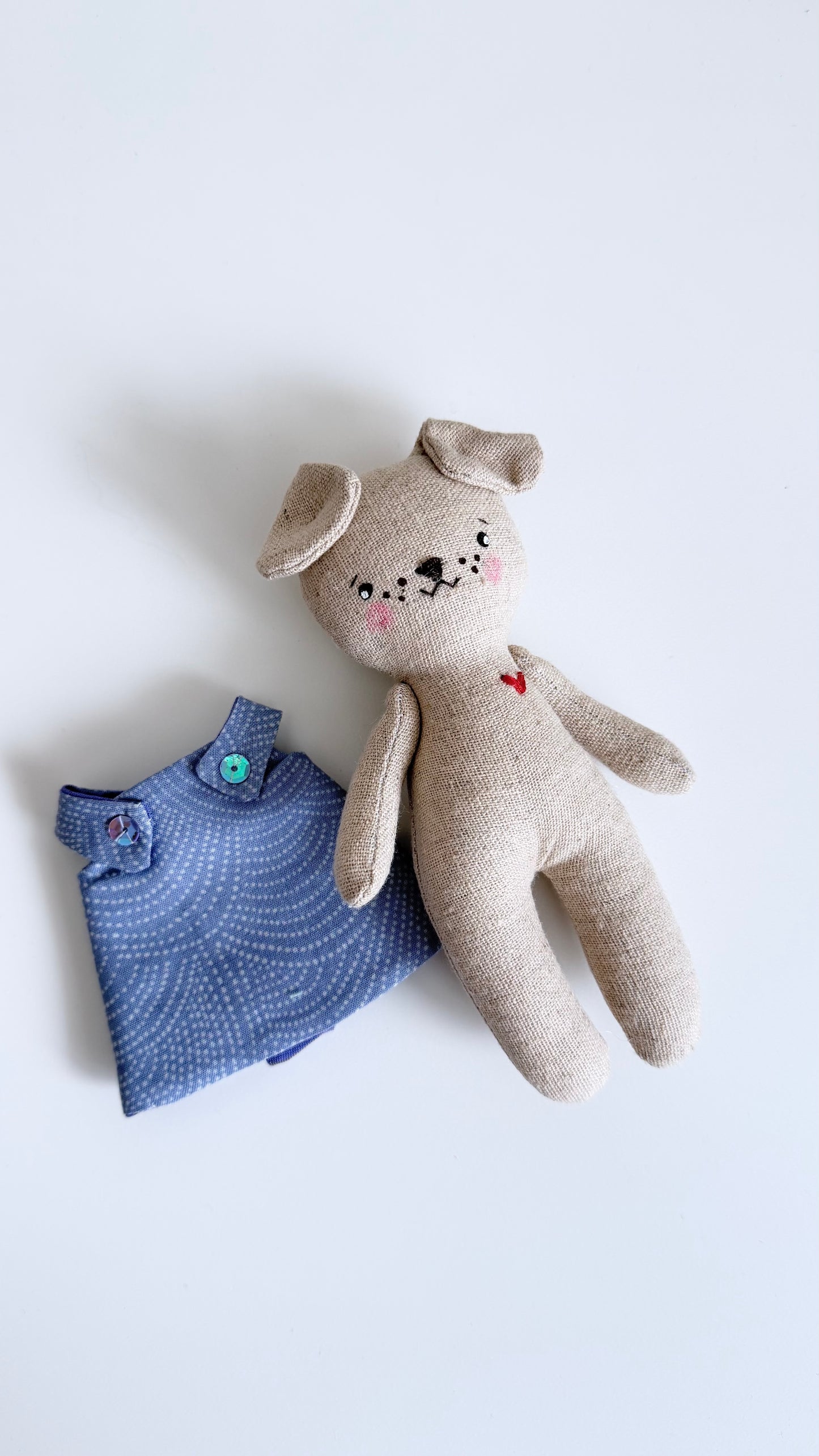 Mini Dog Doll, Dog Doll, Dollhouse Doll