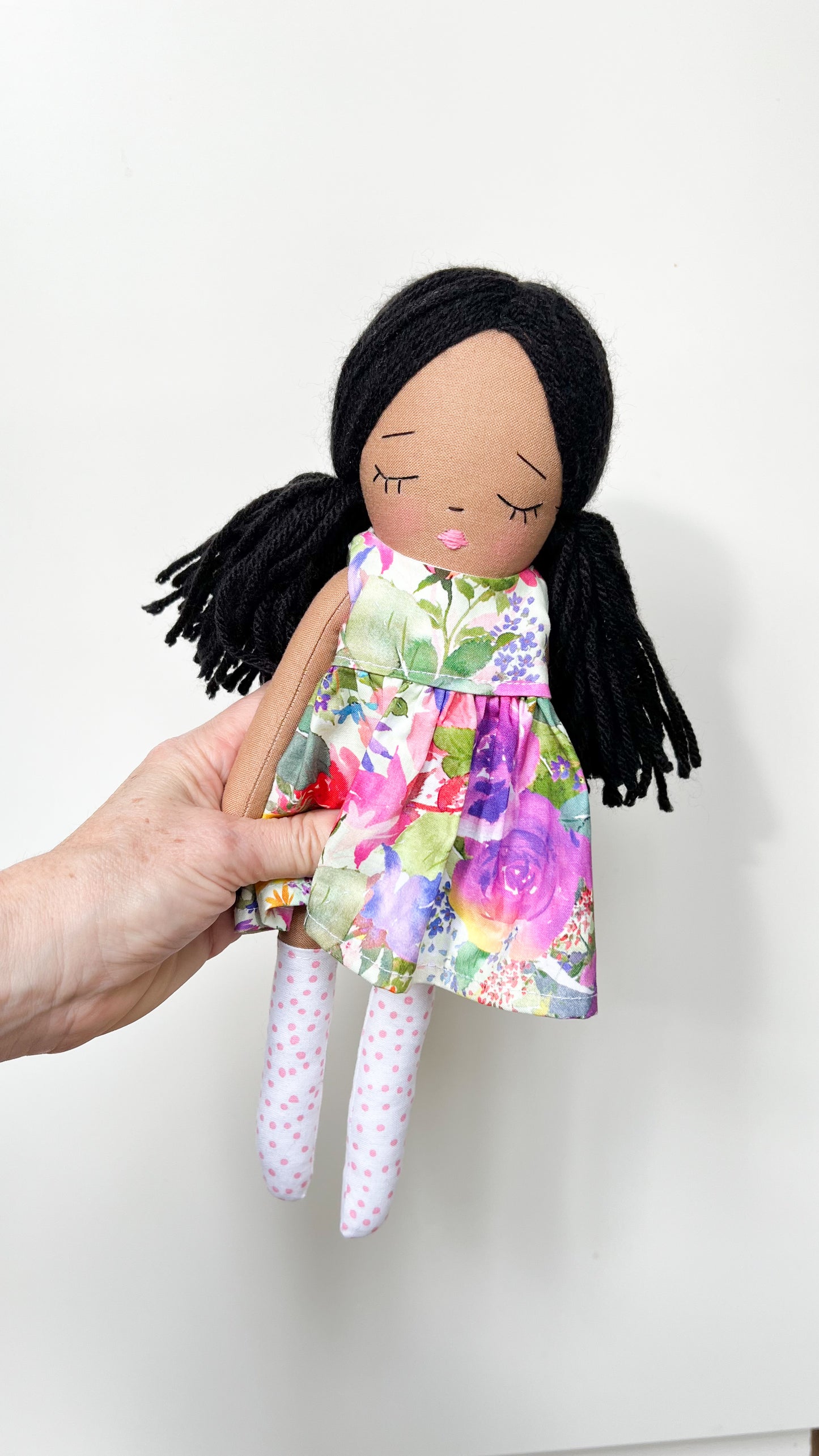 Heirloom Doll, Handmade Doll, Dress Up Doll, Yarn Haired Doll