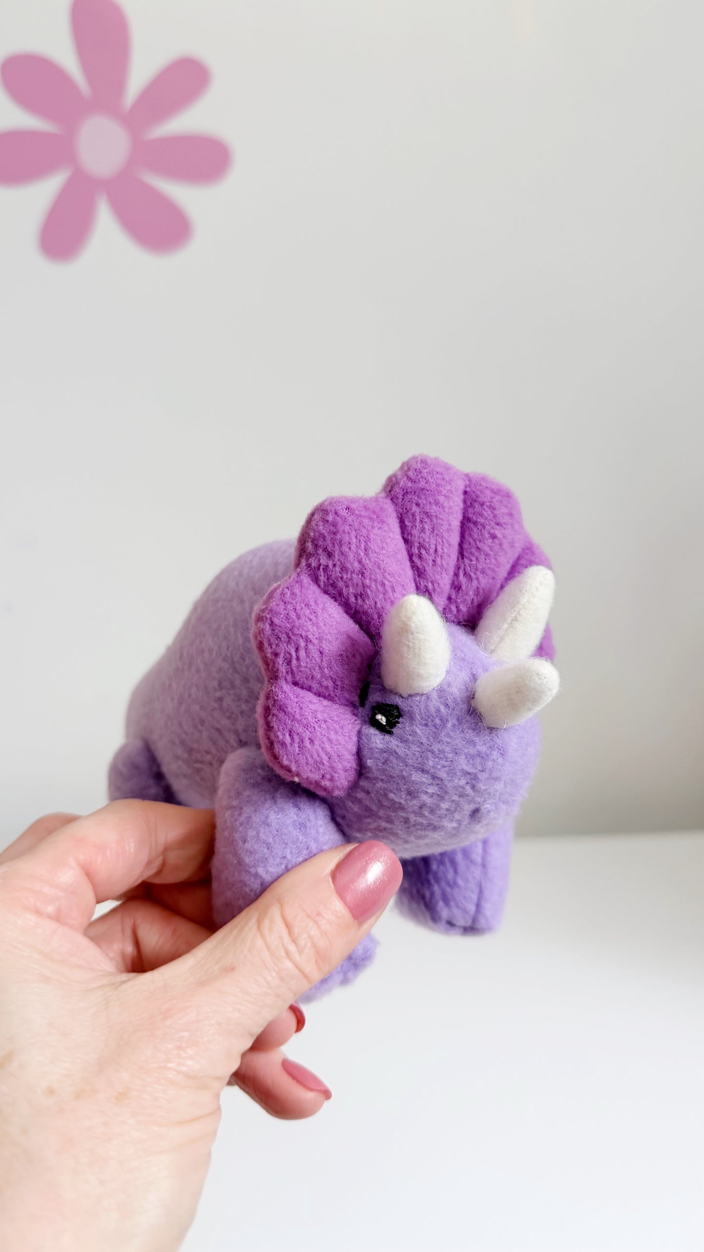 Triceratops Plushie, Purple Triceratop