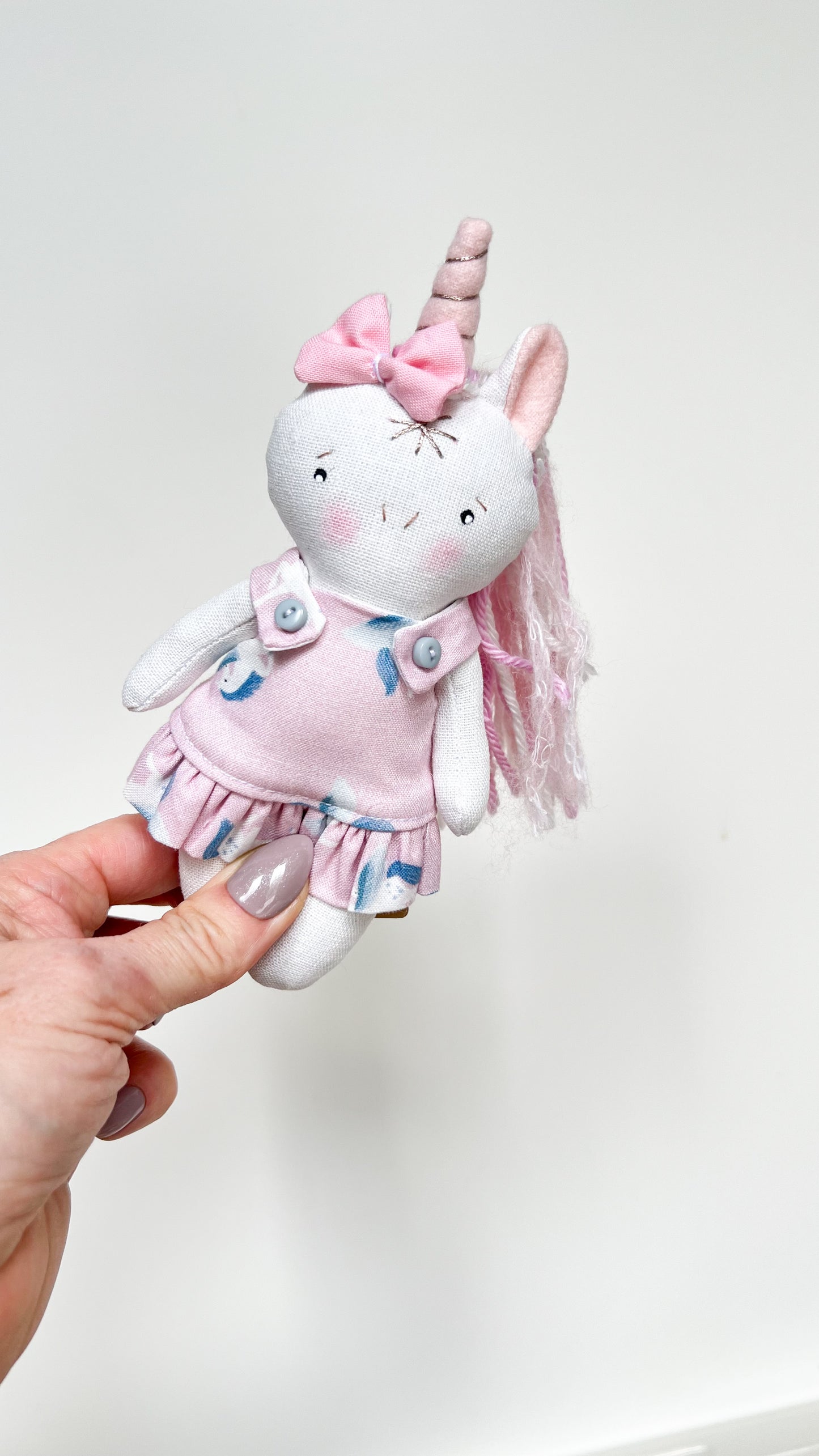 Mini Unicorn Doll, Unicorn Doll, Dollhouse Doll
