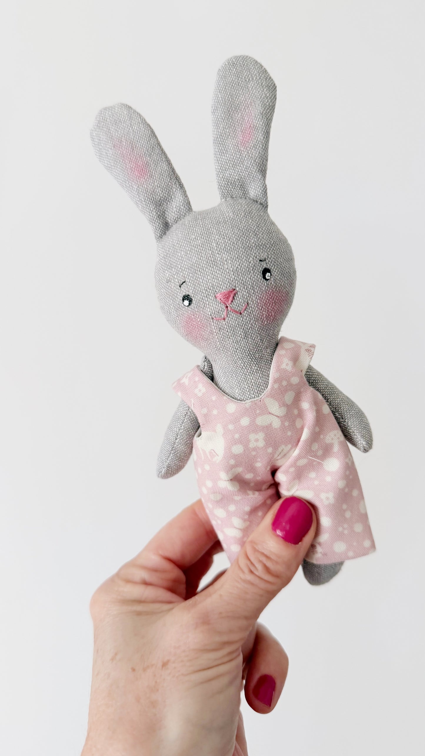 Mini Bunny Doll, Bunny Doll, Dollhouse Doll