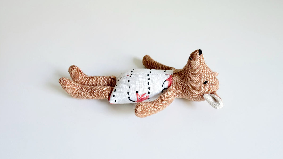 Sister Fox, Fox Doll, Mini Doll,Dollhouse Doll, Dollhouse Fox