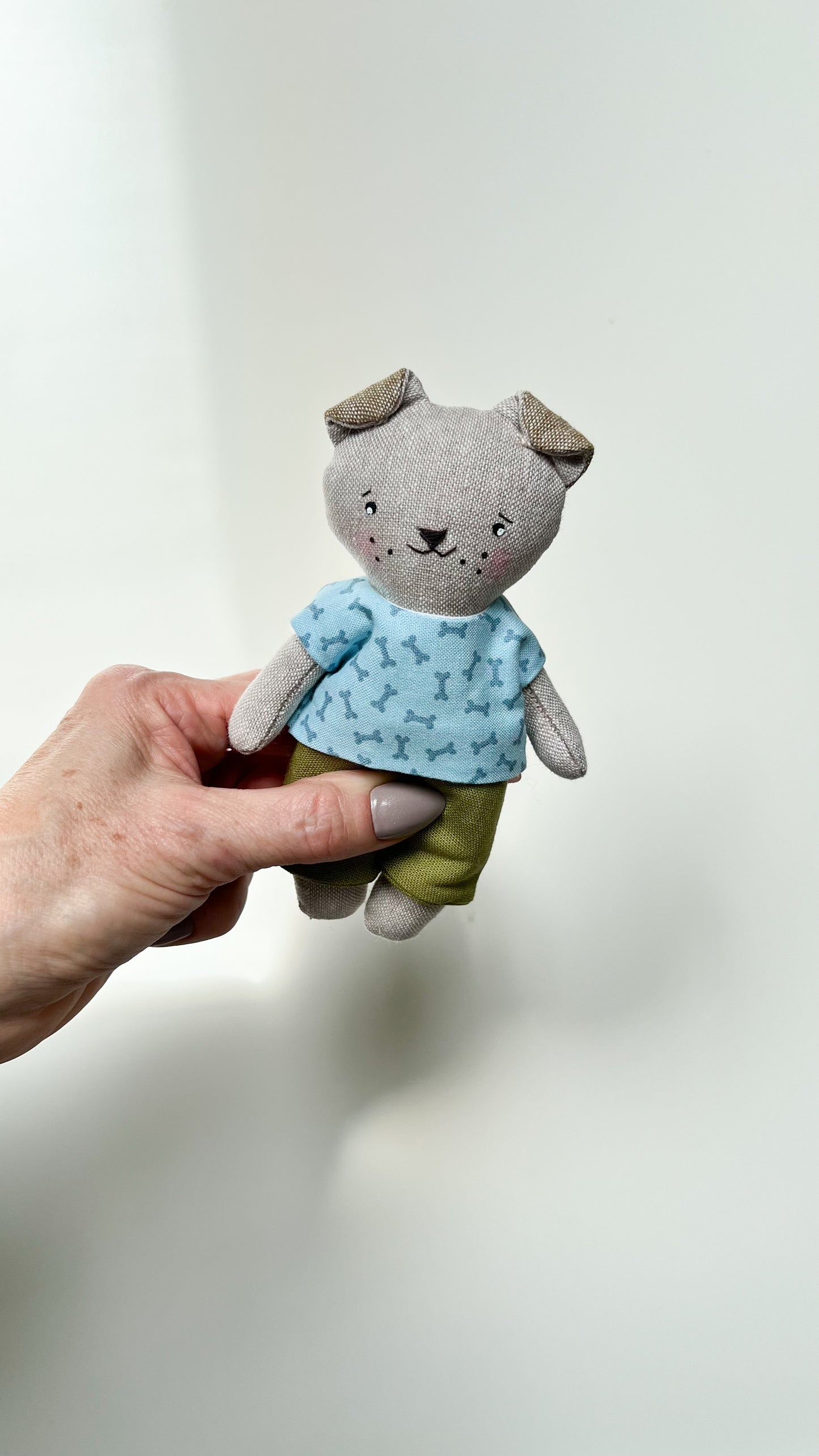 Mini Dog Doll, Dog Doll, Dollhouse Doll