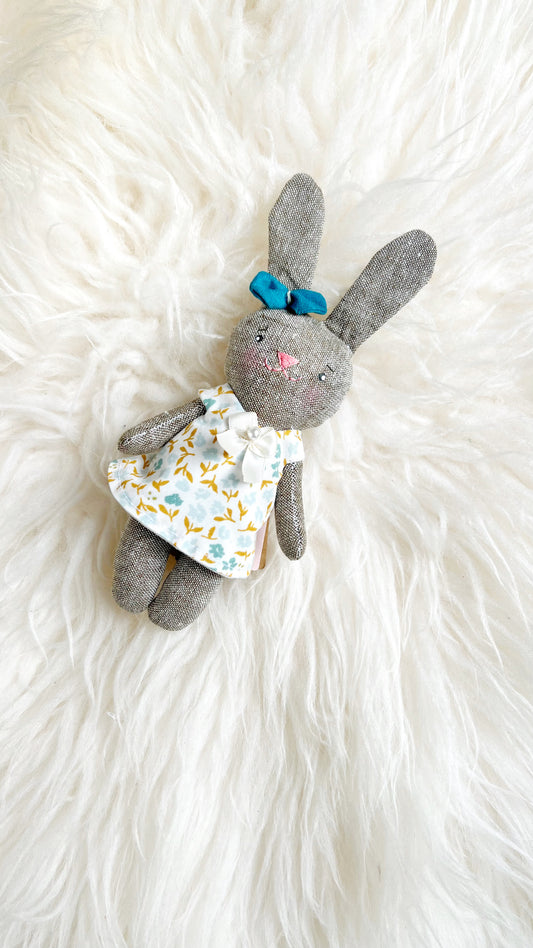 Mini Bunny Doll, Bunny  Doll, Dollhouse Doll