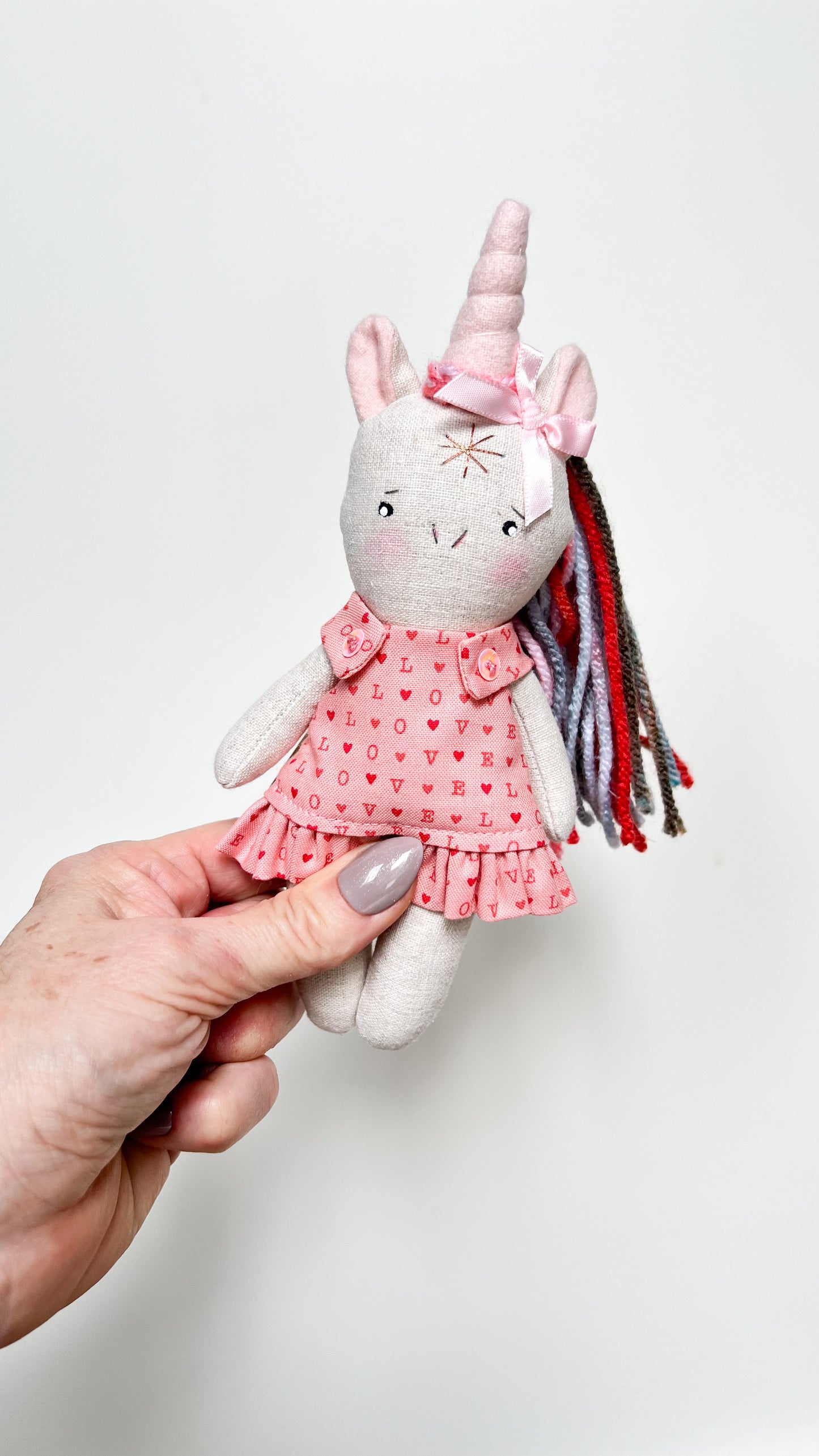 Mini Unicorn Doll, Unicorn Doll, Dollhouse Doll