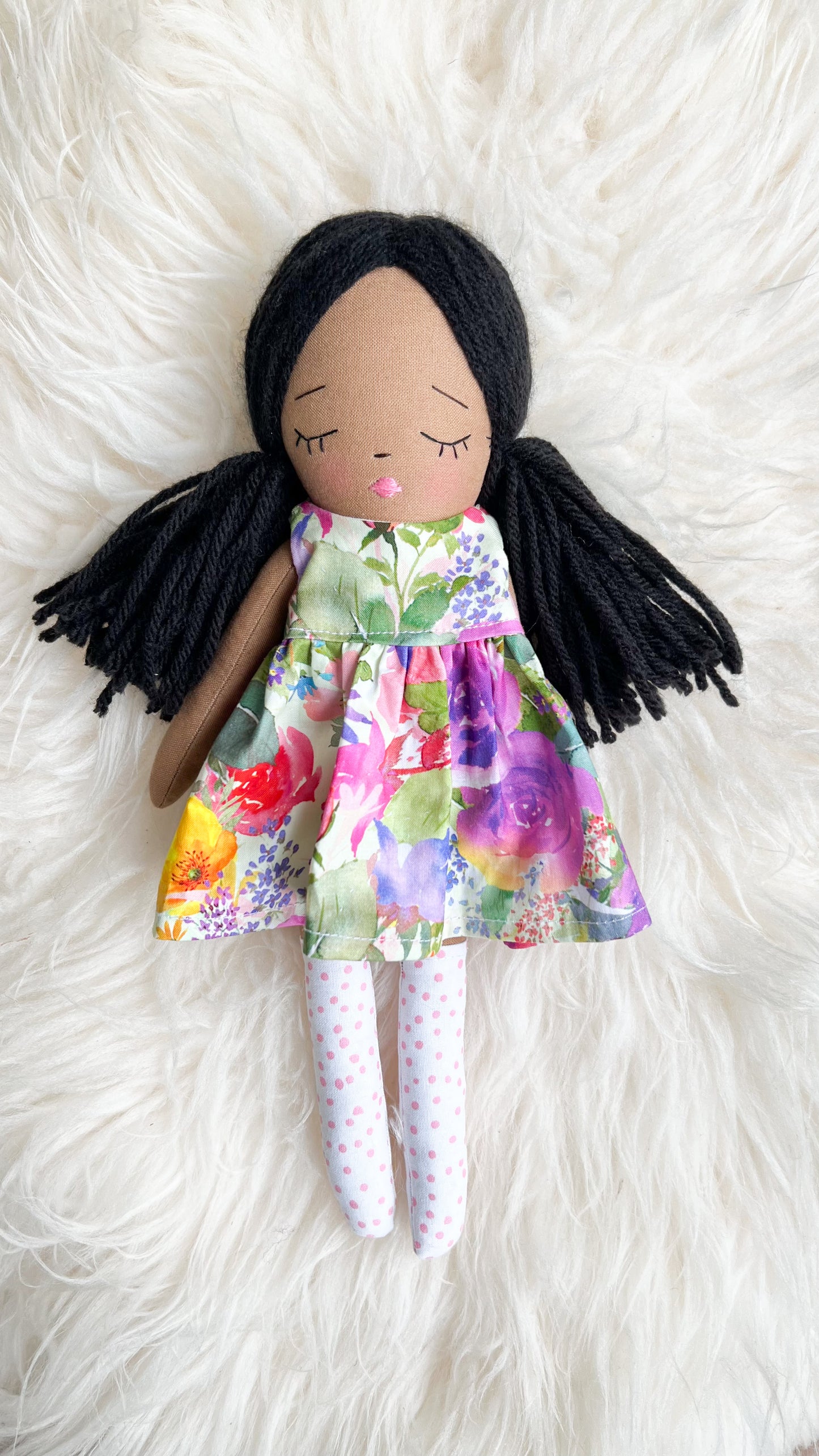 Heirloom Doll, Handmade Doll, Dress Up Doll, Yarn Haired Doll