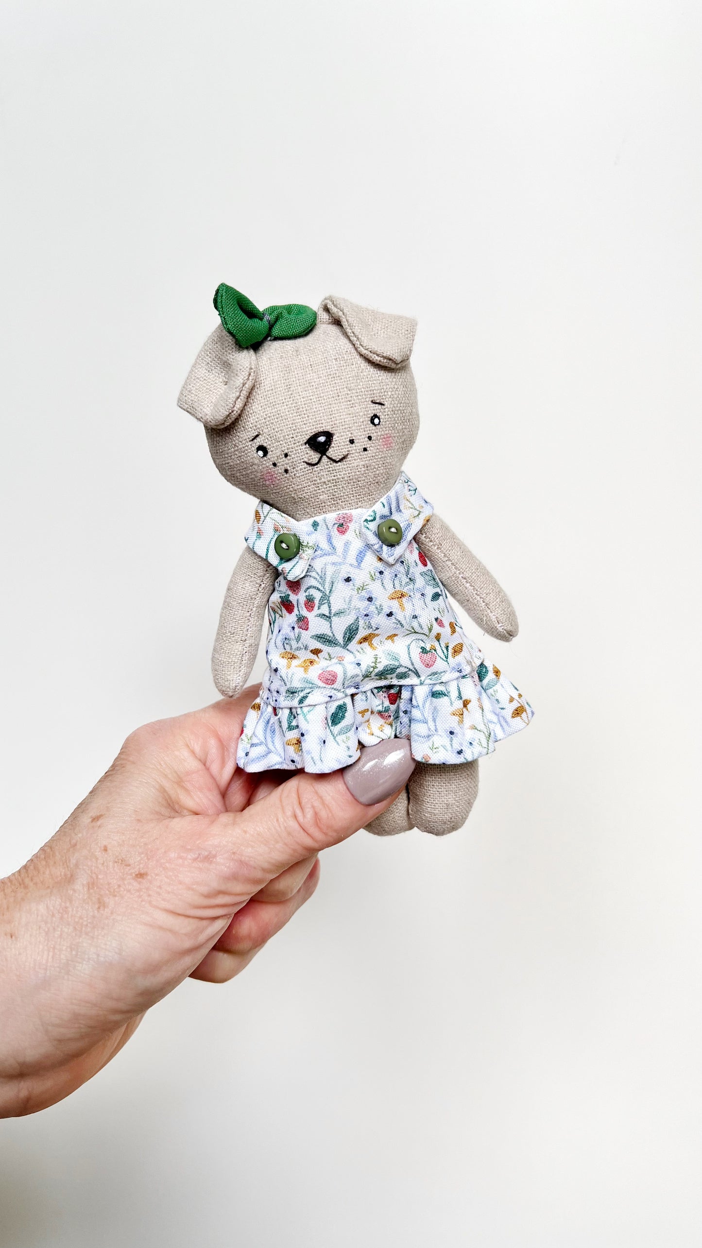 Mini Dog Doll, Dog Doll, Dollhouse Doll