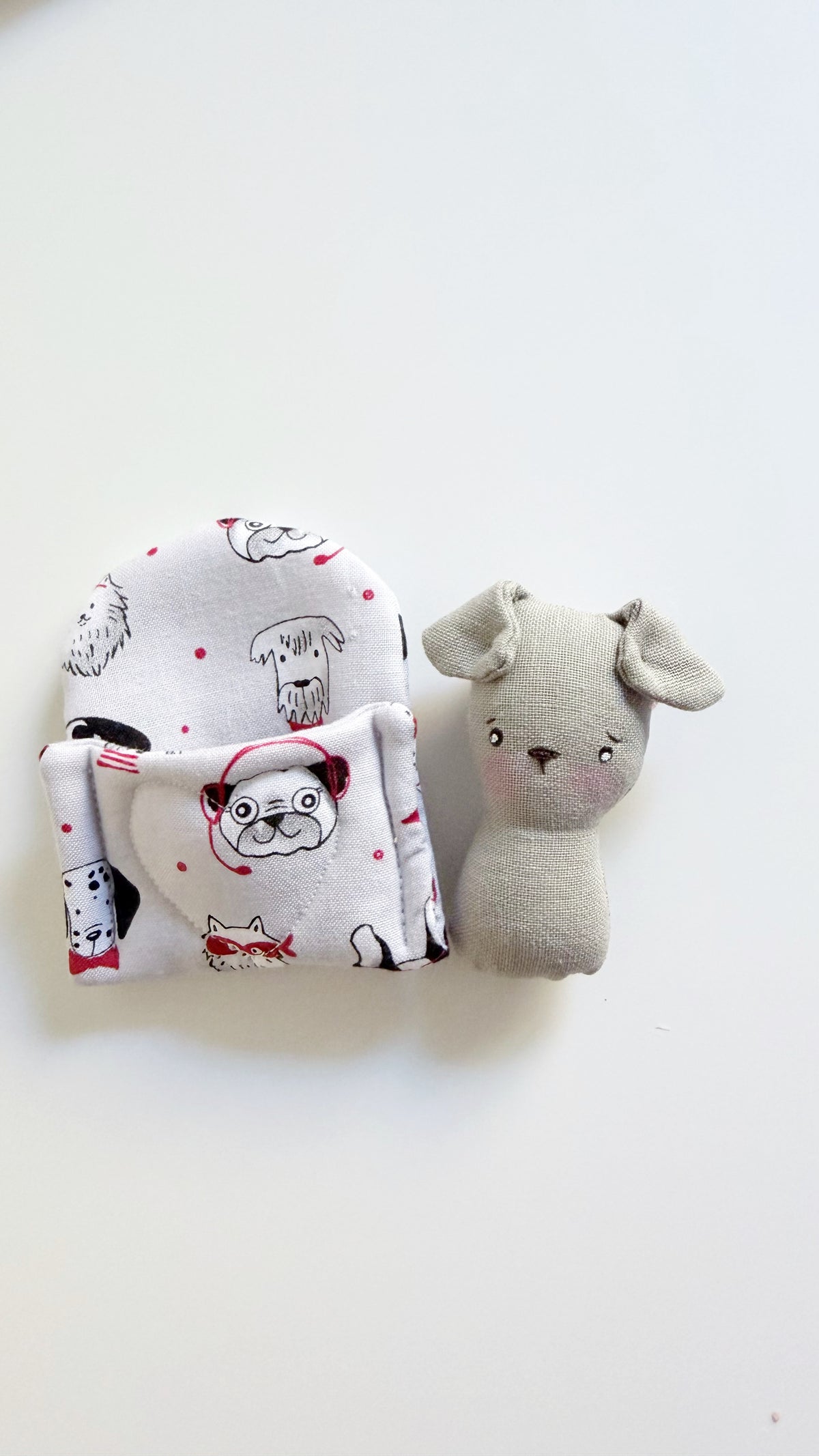 Puppy cozy pal, puppy doll, Pocket Pal, Animal in a Bed, Dog doll,