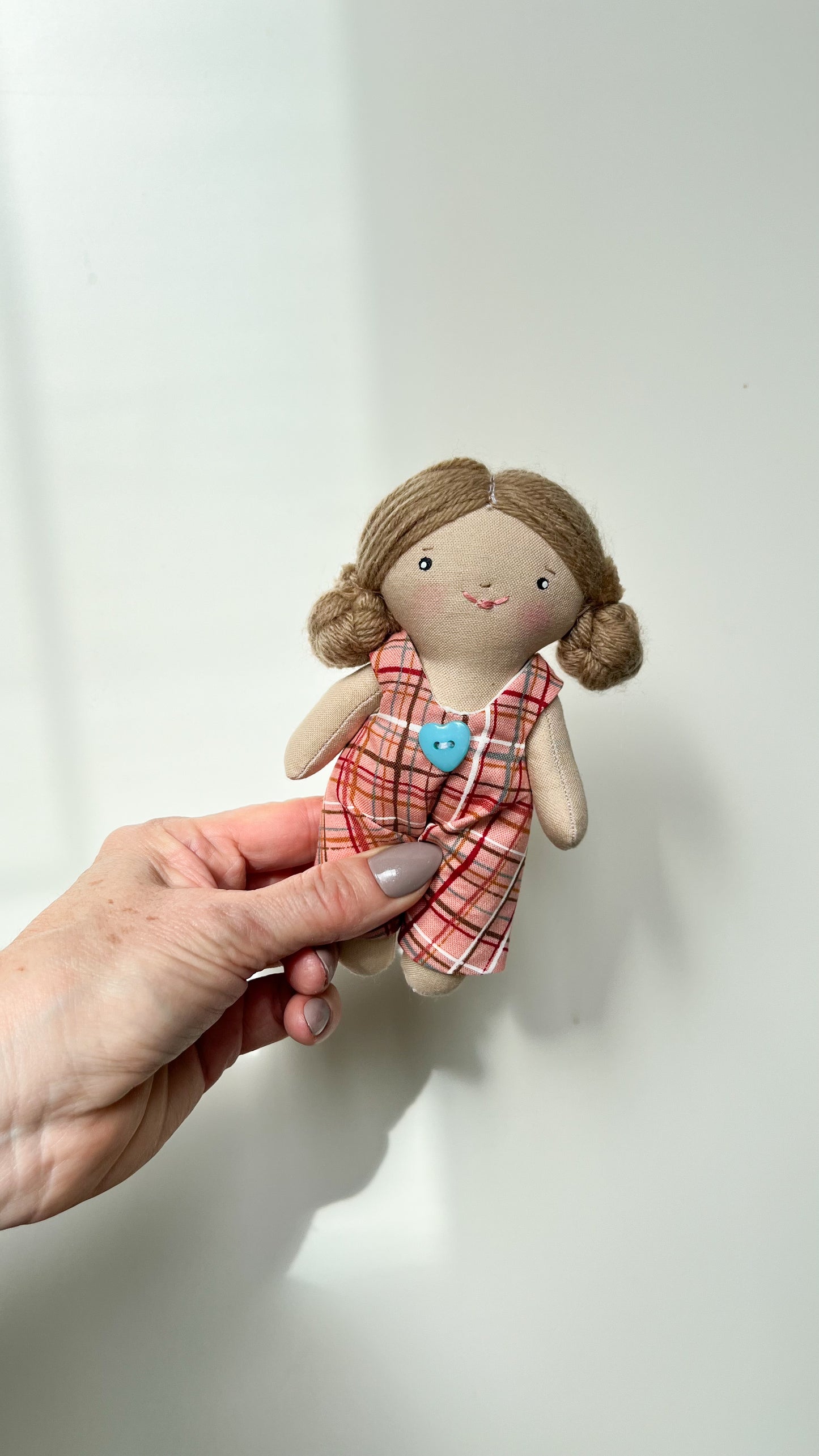 Mini Girl Doll, Girl Doll, Blonde Hair Doll, Dollhouse Doll