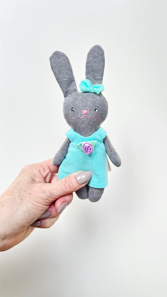 Mini Bunny Doll, Bunny  Doll, Dollhouse Doll