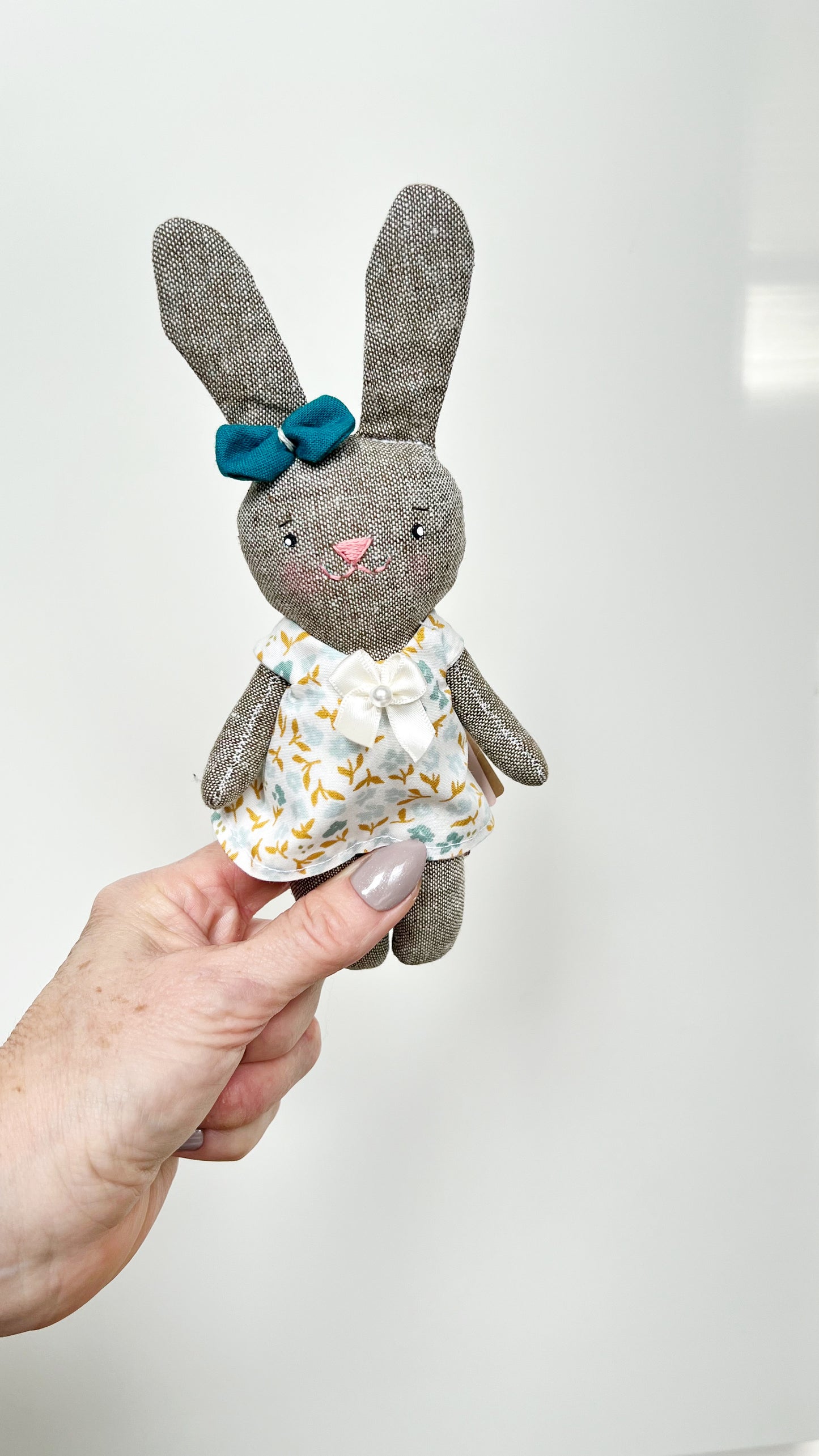 Mini Bunny Doll, Bunny  Doll, Dollhouse Doll