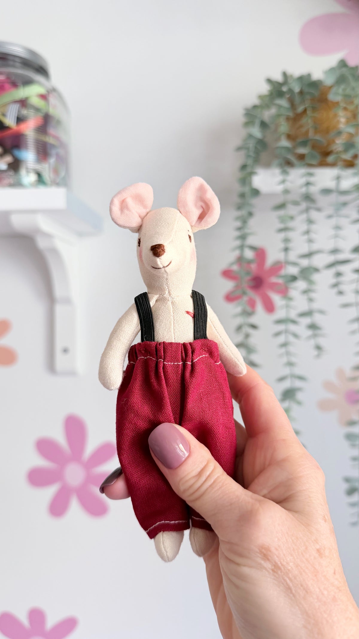 Mini Mouse Doll, Mouse Doll, Dollhouse Doll