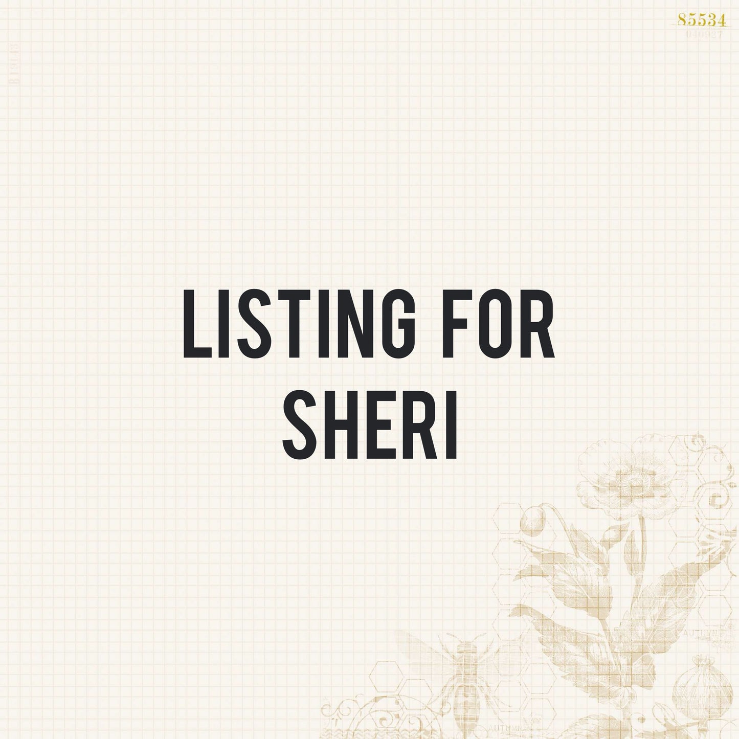 Listing for Sheri