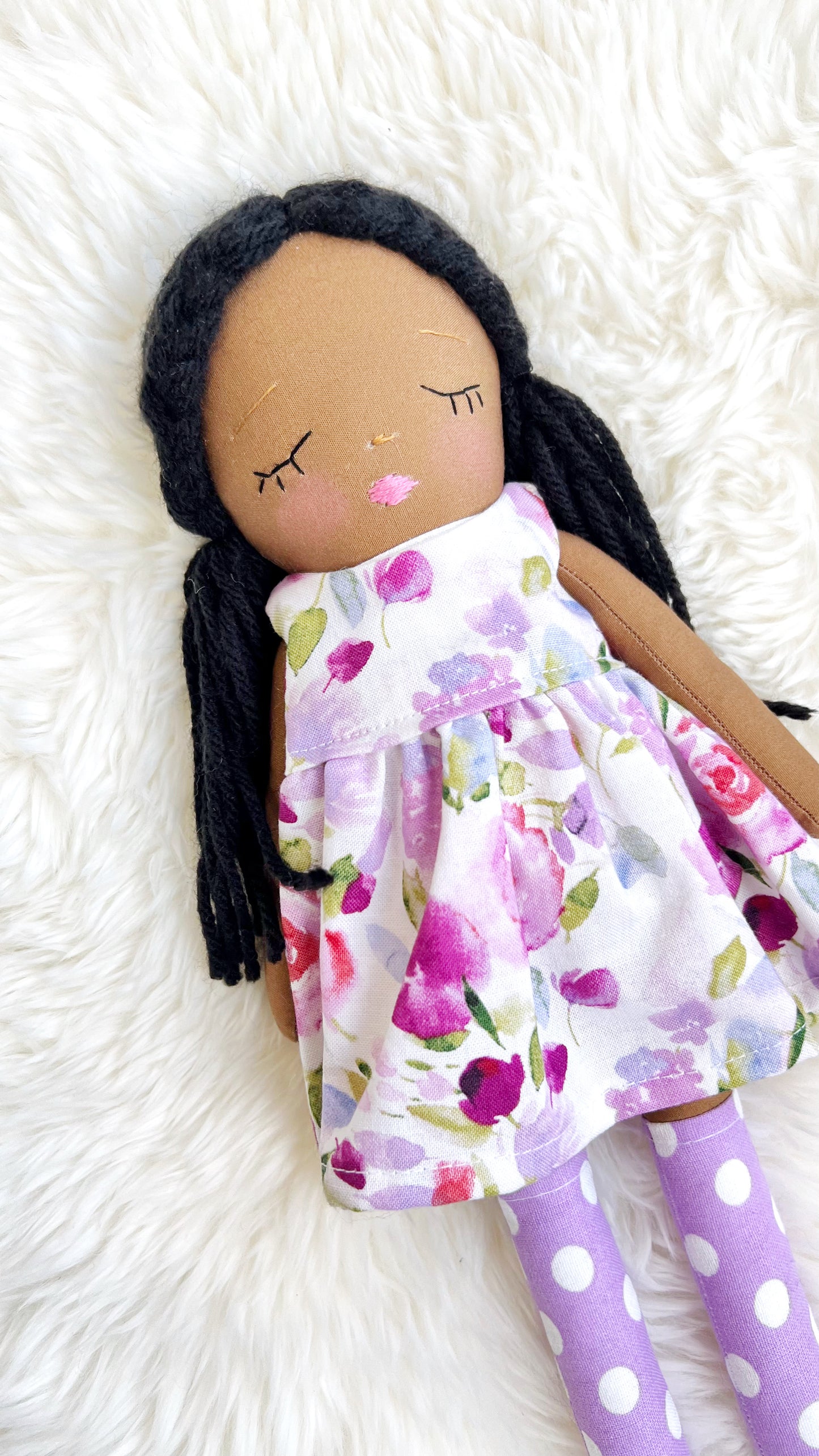 Heirloom Doll, Handmade Doll, Dress Up Doll, Yarn Haired Doll