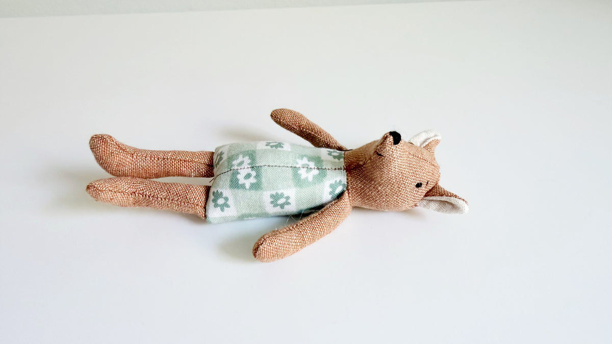 Sister Fox, Fox Doll, Mini Doll,Dollhouse Doll, Dollhouse Fox