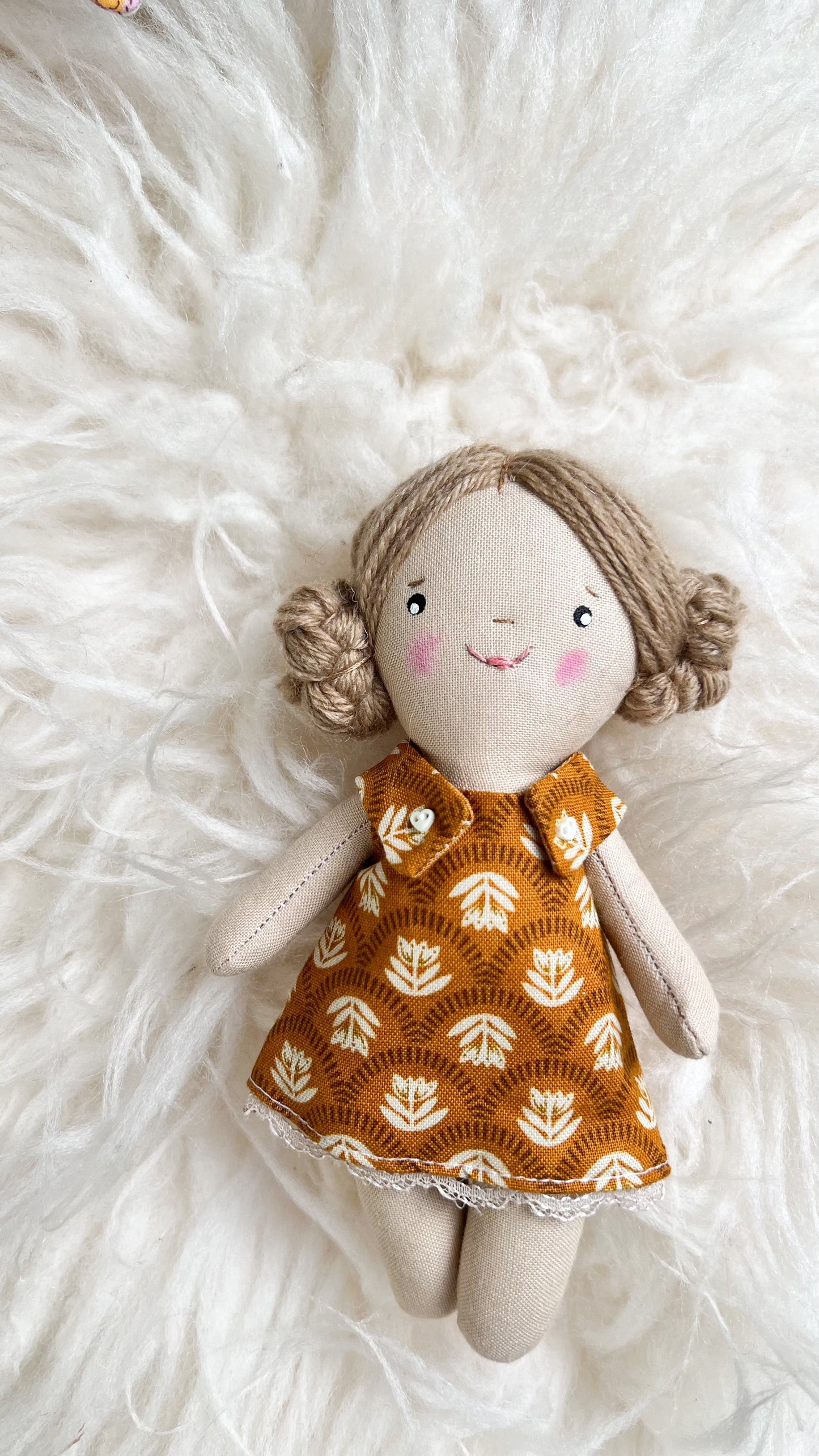Mini Girl Doll, Girl Doll, Blonde Hair Doll, Dollhouse Doll