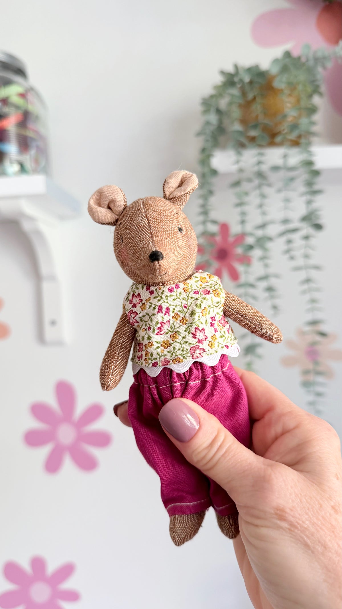 Mini Mouse Doll, Mouse Doll, Dollhouse Doll
