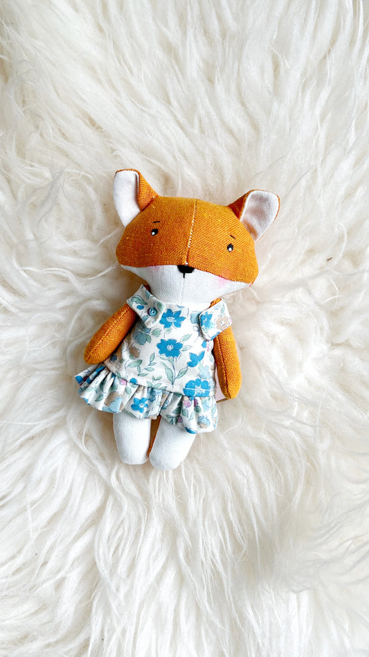 Mini Fox, Mini Doll, Fox Doll, Dollhouse Doll