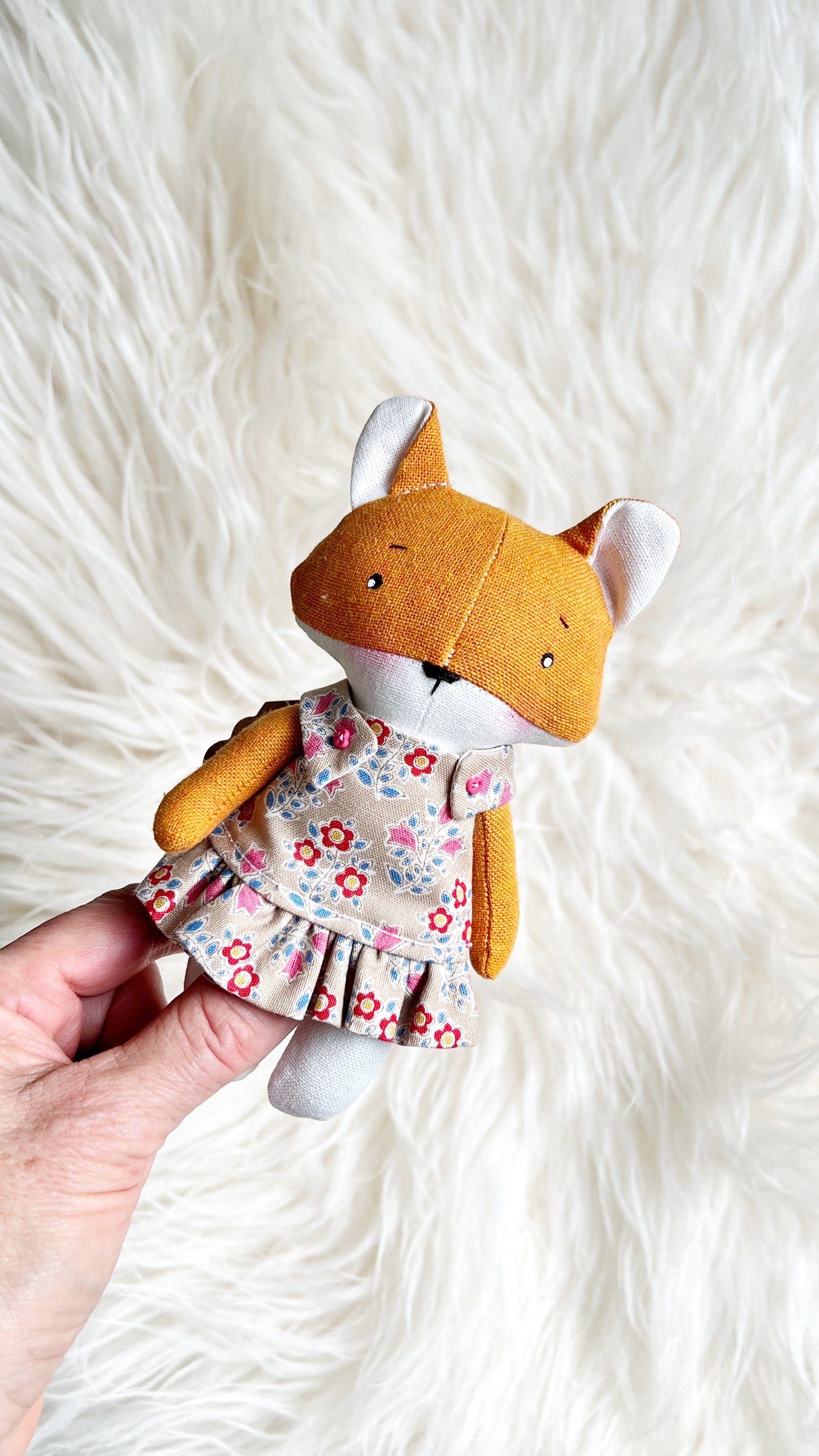 Mini Fox, Fox Doll, Dollhouse Doll