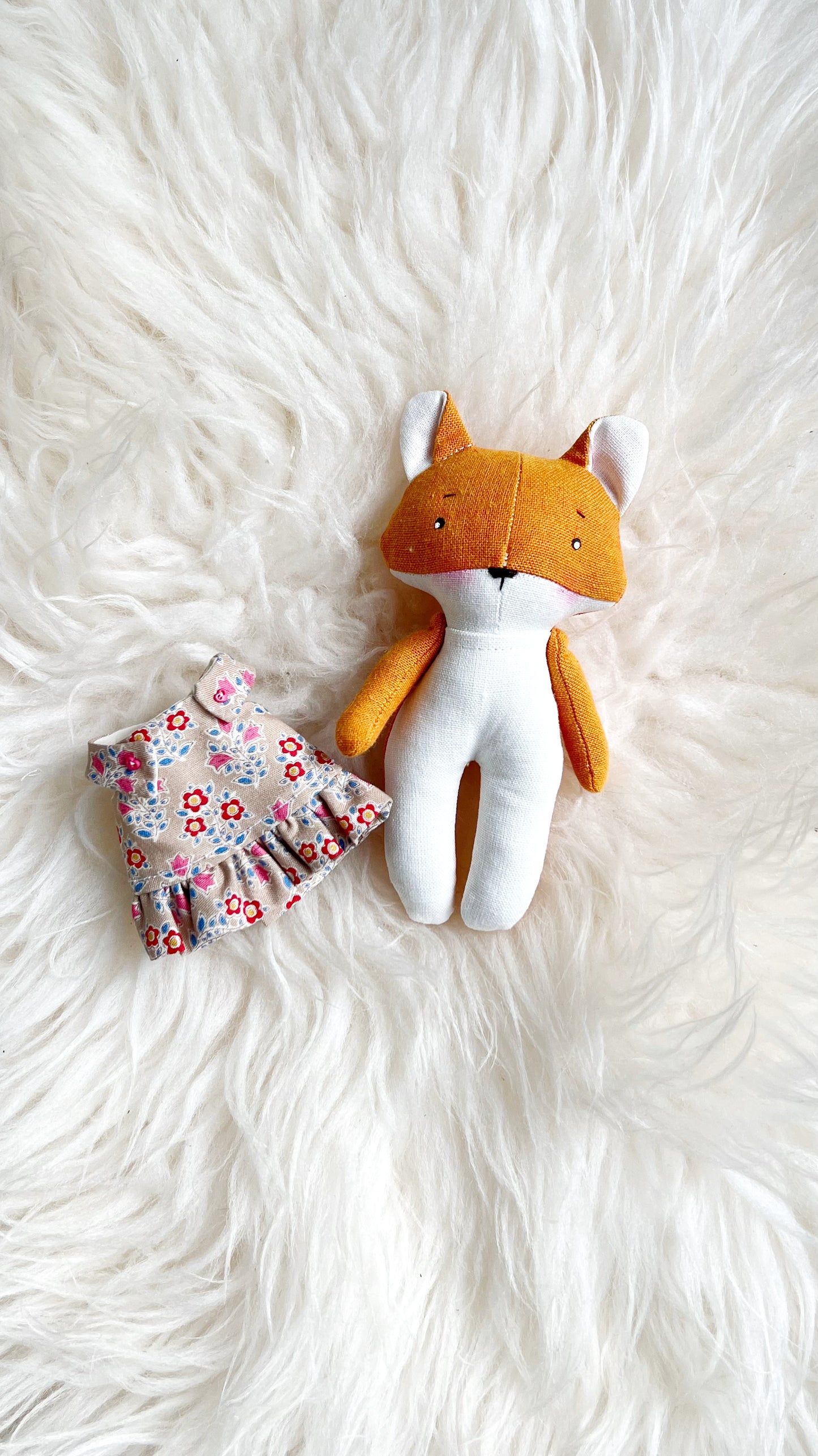 Mini Fox, Fox Doll, Dollhouse Doll