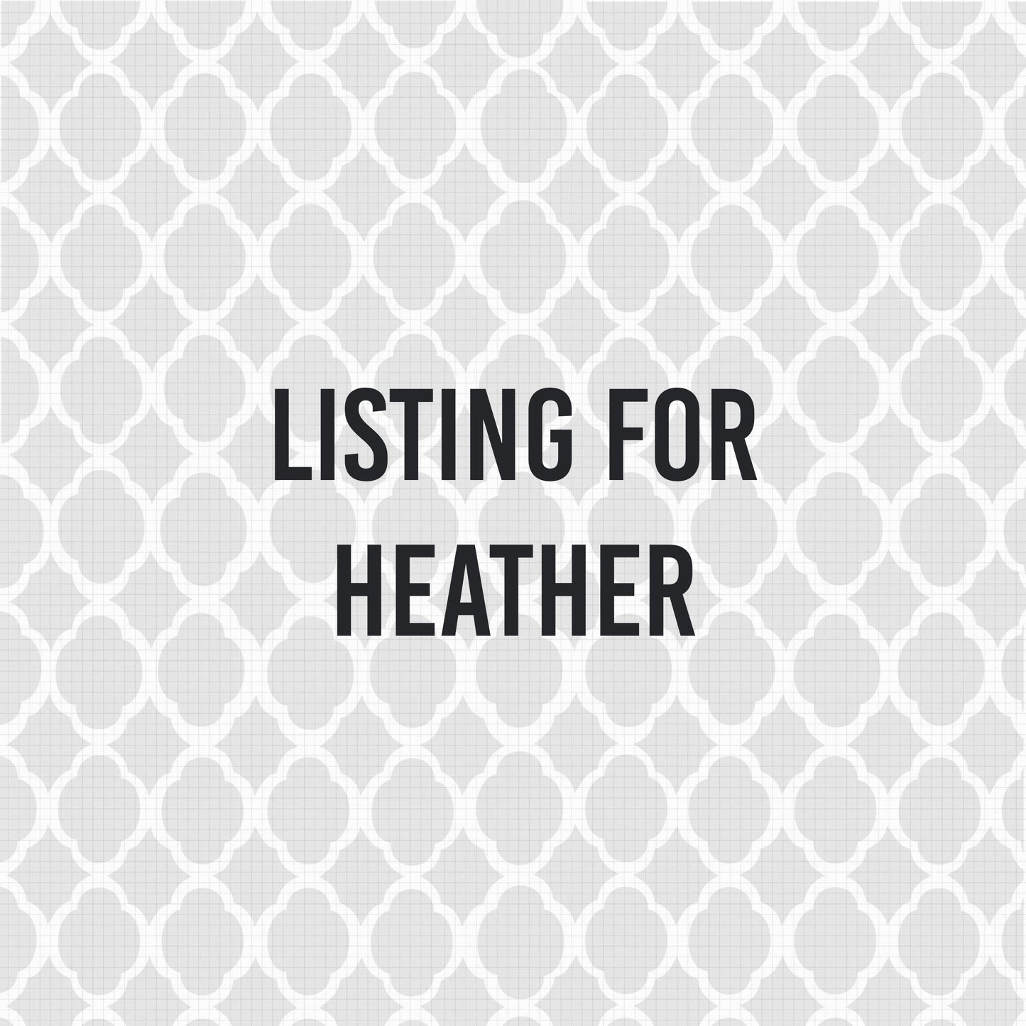 Listing for Heather