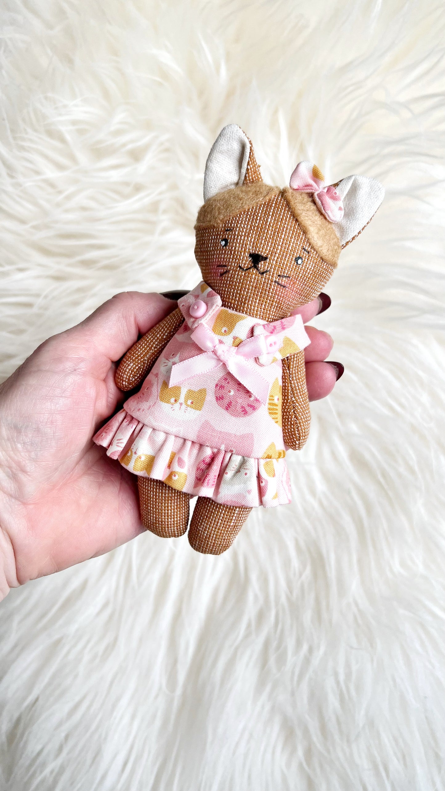 Pocket Cat, Cat Doll, Easter gift