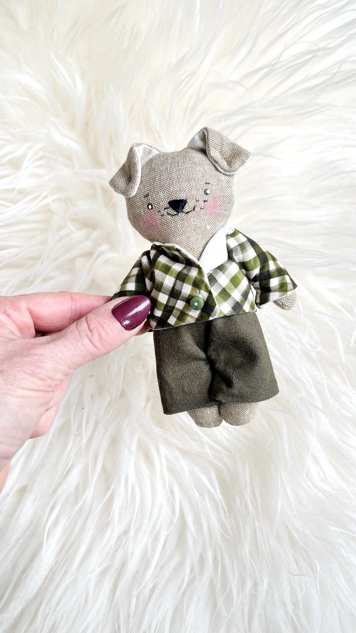 Dog Doll, Puppy Doll, Pocket Dog, Pocket Doll, Easter gift