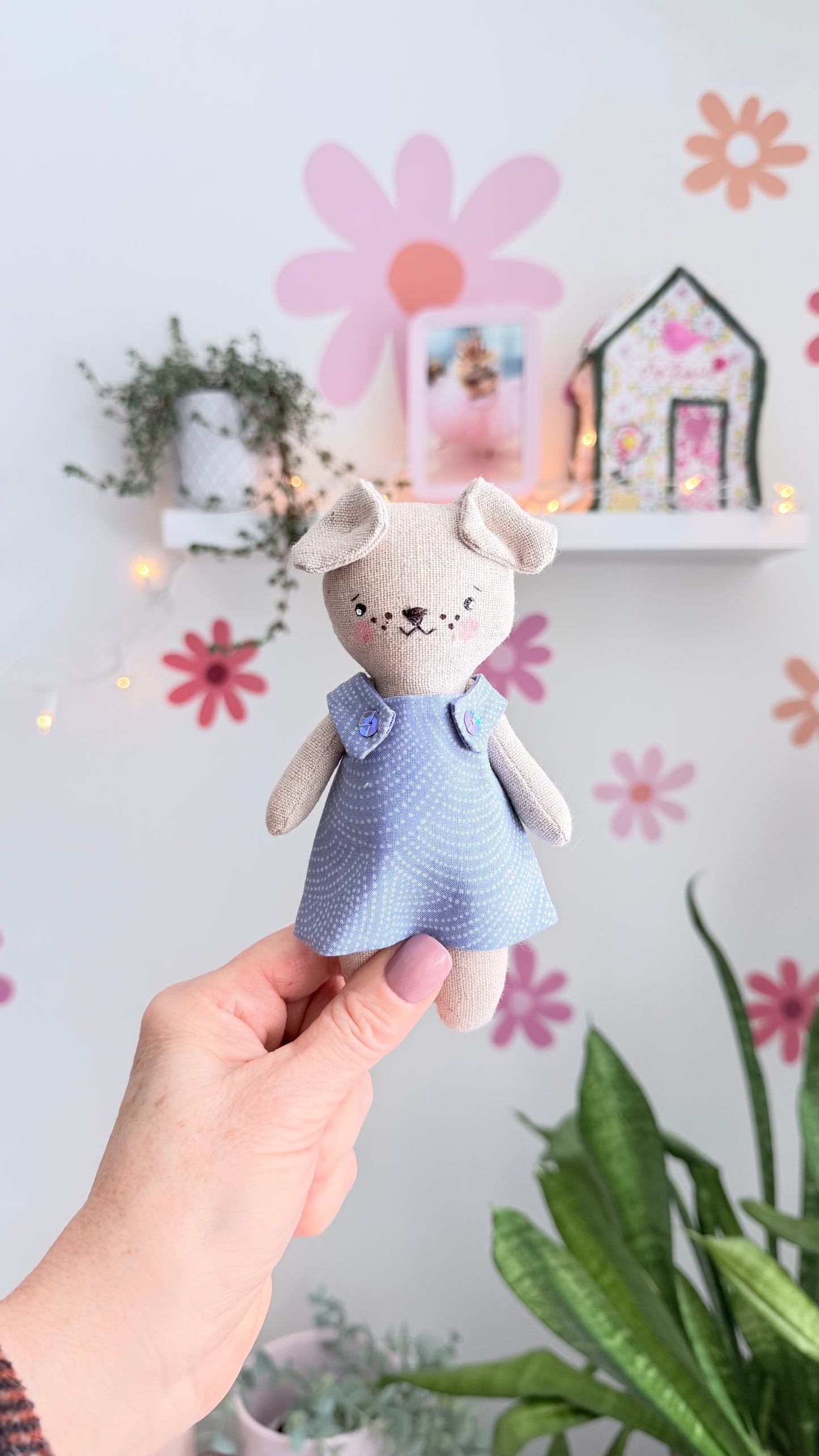 Mini Dog Doll, Dog Doll, Dollhouse Doll