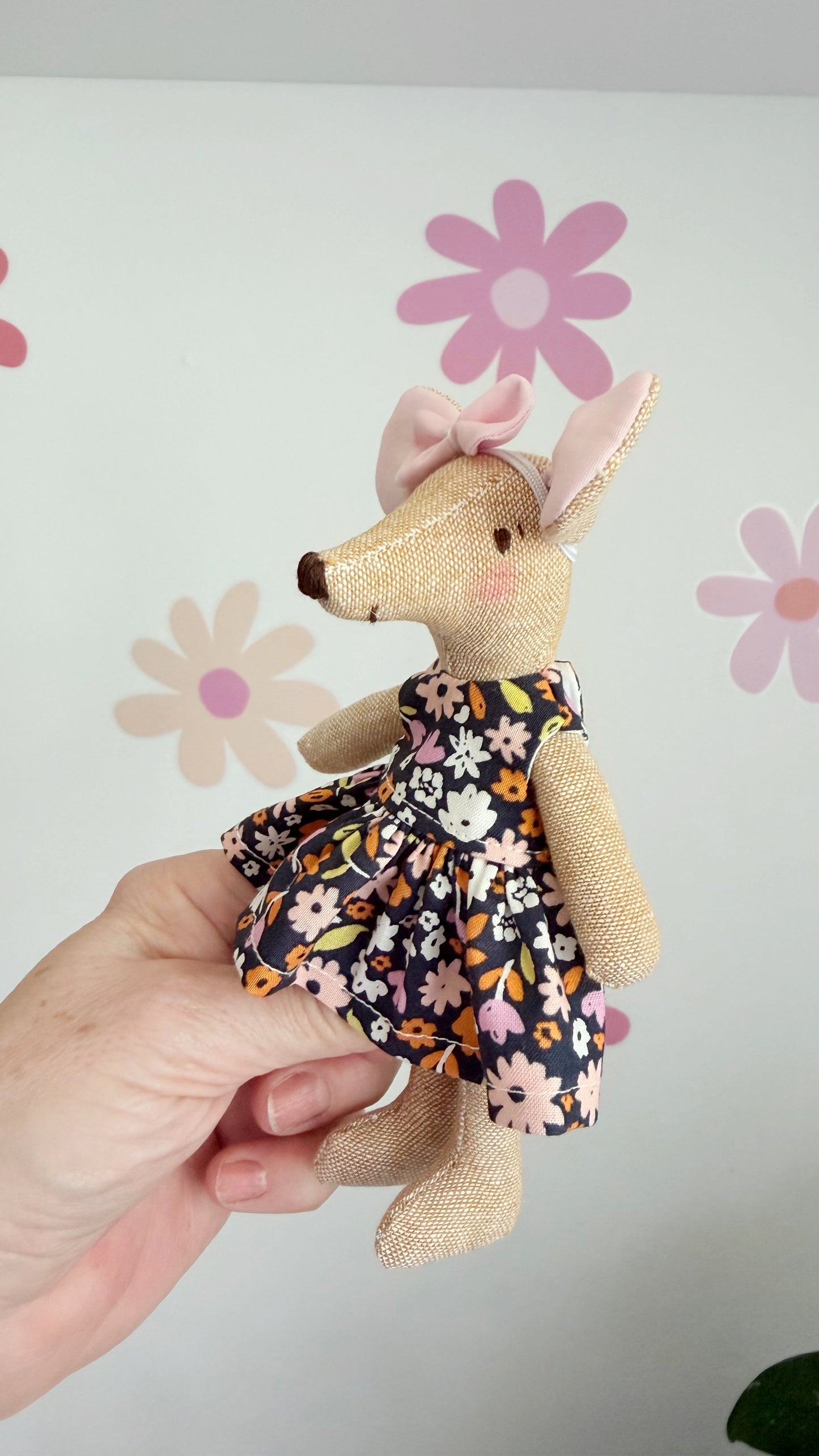 Floral Pocket Mouse, Mouse Doll,  Mouse Doll