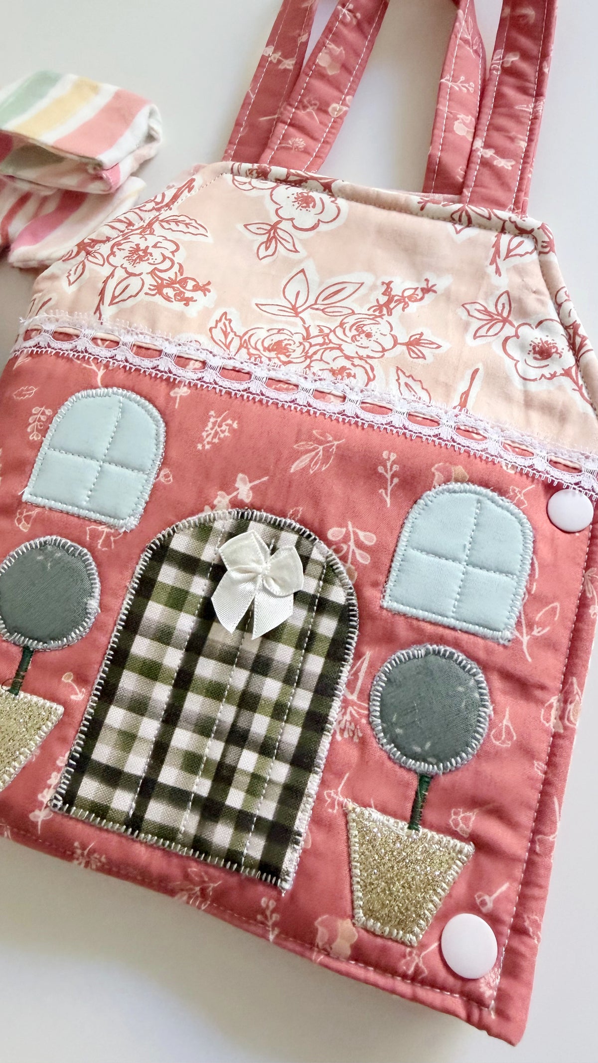 Travel Dollhouse, Portable Doll House, Fabric Dollhouse, Quiet Book