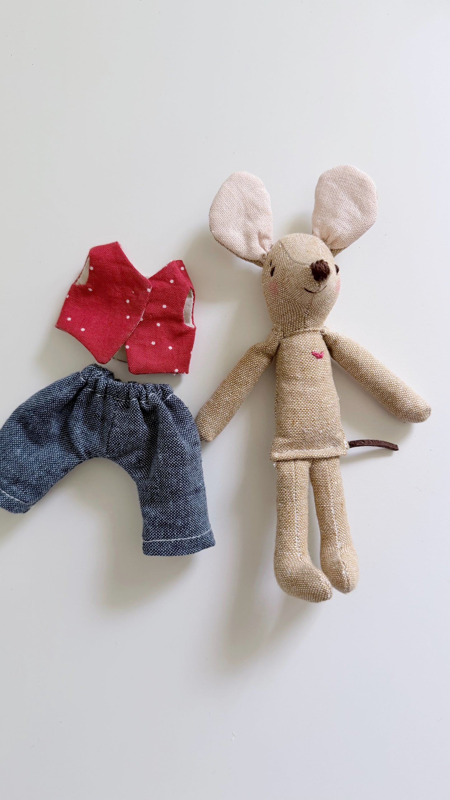 Red Pocket Mouse, Mouse Doll,  Mouse Doll