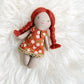 Mini Girl Doll, Girl Doll, Red Hair Doll, Dollhouse Doll