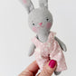 Mini Bunny Doll, Bunny  Doll, Dollhouse Doll