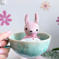Pink Tea Cup Bunny, Bunny Doll, Pink Bunny, Bunny Plushie