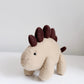 Stegosaurus Plushie, Taupe Stegosaurus
