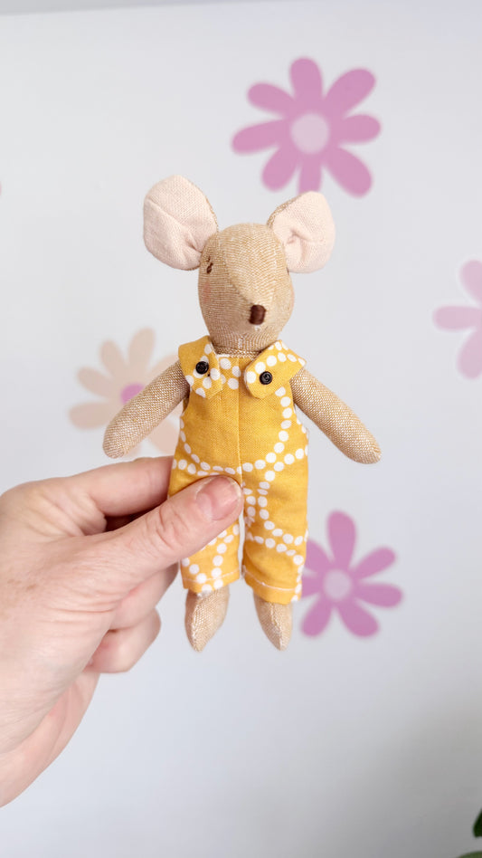 Yellow Pocket Mouse, Mouse Doll,  Mouse Doll