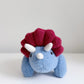 Triceratops Plushie, Blue Triceratop