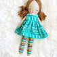 Heirloom Doll, Handmade Doll, Dress Up Doll, Yarn Haired Doll