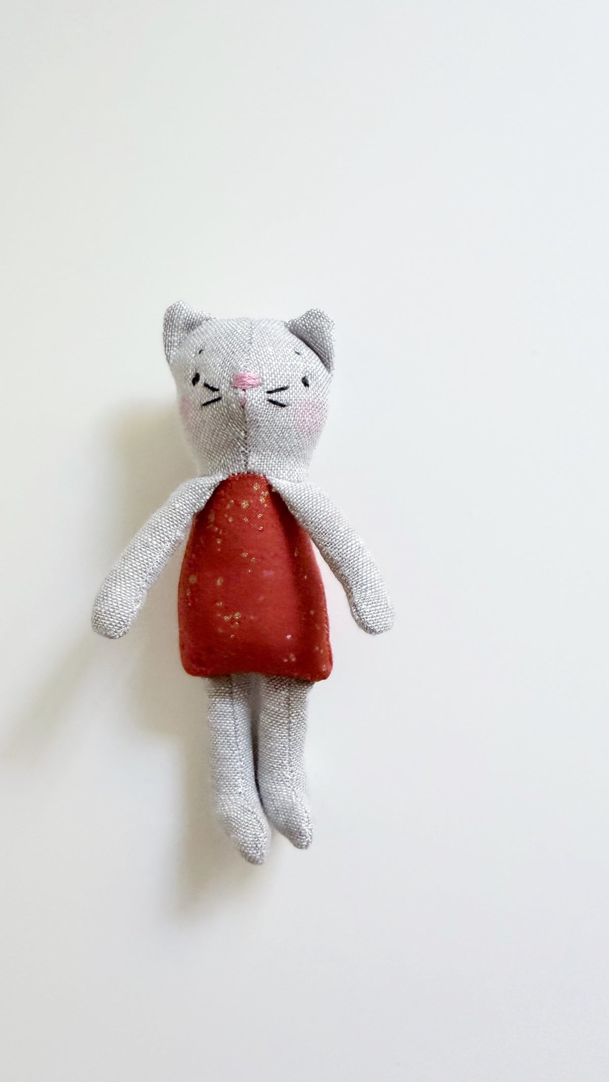 Sister Cat, Cat Doll, Mini Doll,Dollhouse Doll, Dollhouse Cat