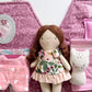 Travel Dollhouse, Pink Fabric Dollhouse