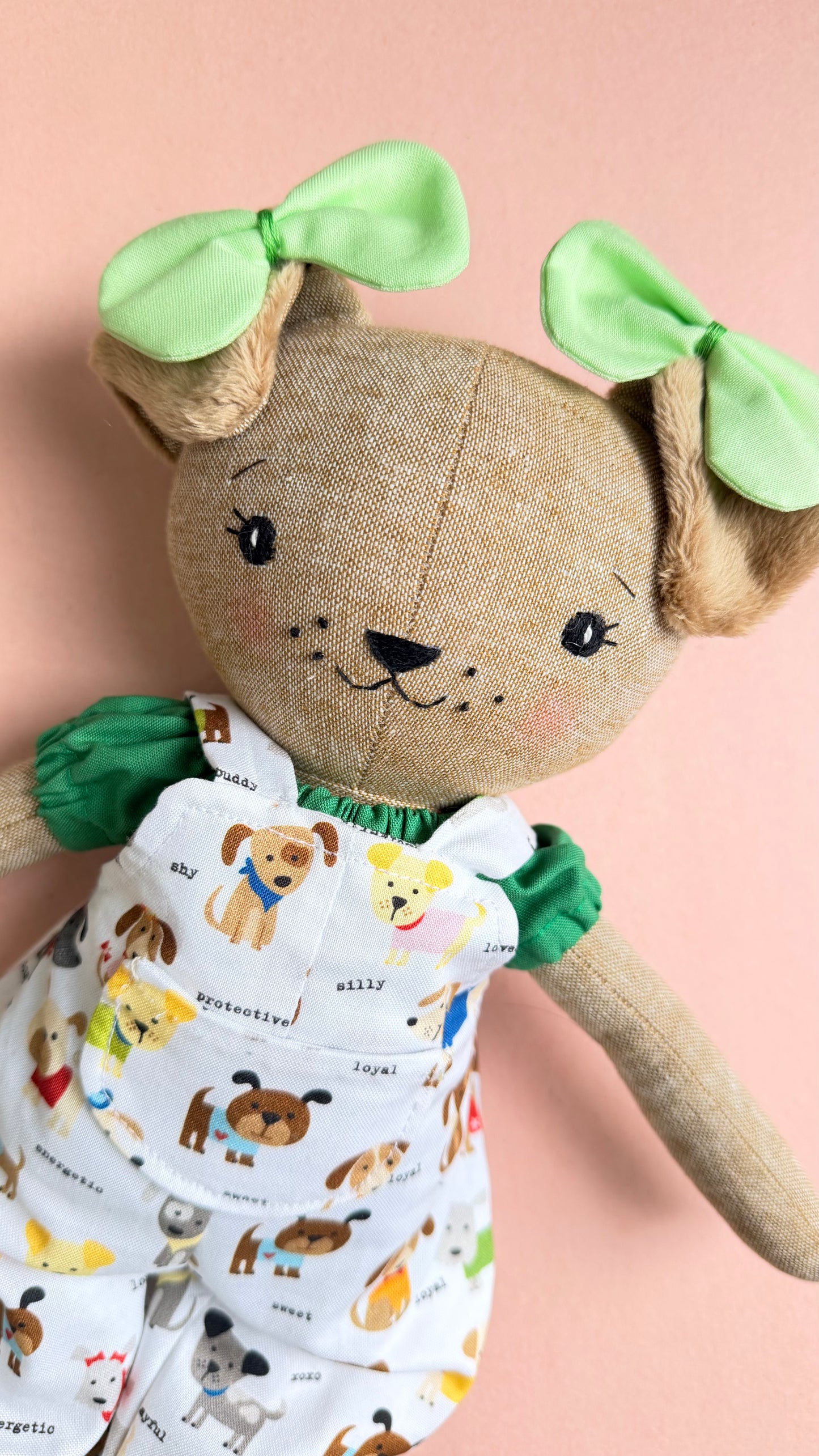 Dog Doll, puppy doll, dress up doll