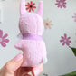 Pink Tea Cup Bunny, Bunny Doll, Pink Bunny,Bunny Plushie