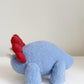 Triceratops Plushie, Blue Triceratop