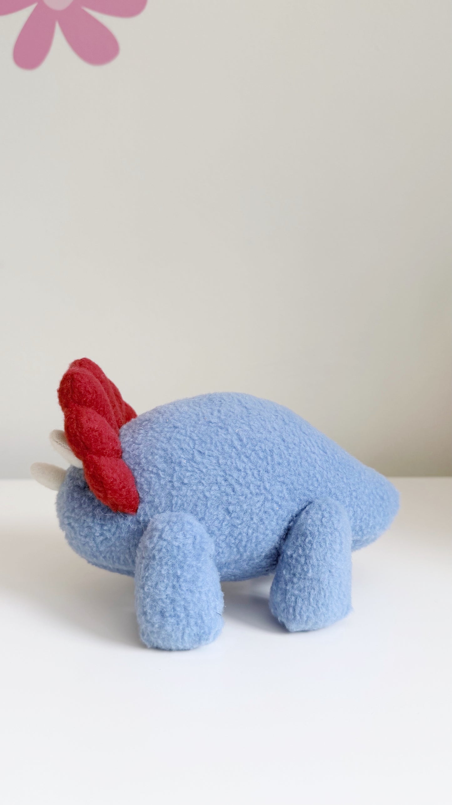 Triceratops Plushie, Blue Triceratop