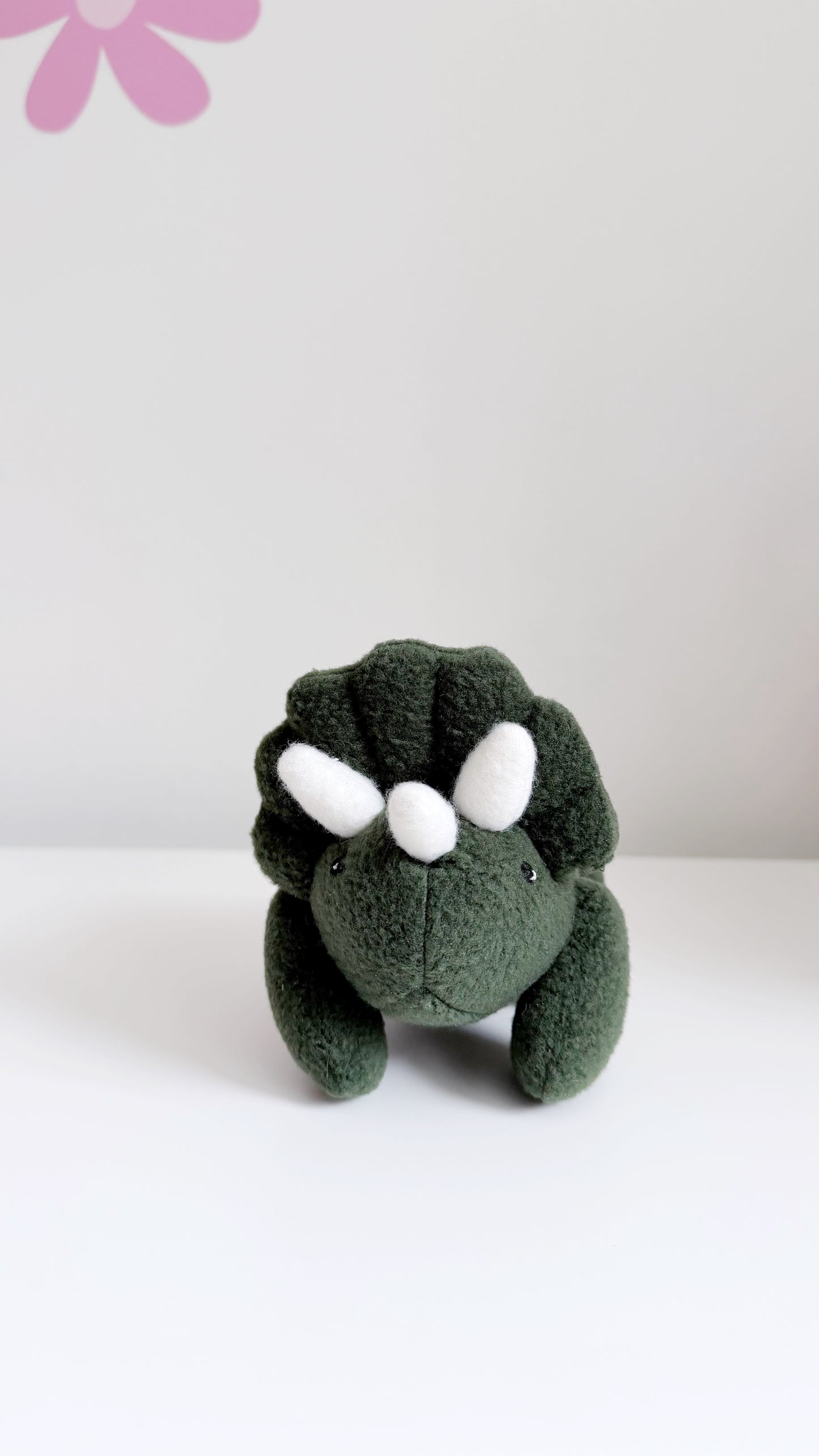 Triceratops Plushie, Green Triceratop