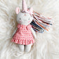 Mini Unicorn Doll, Unicorn Doll, Dollhouse Doll