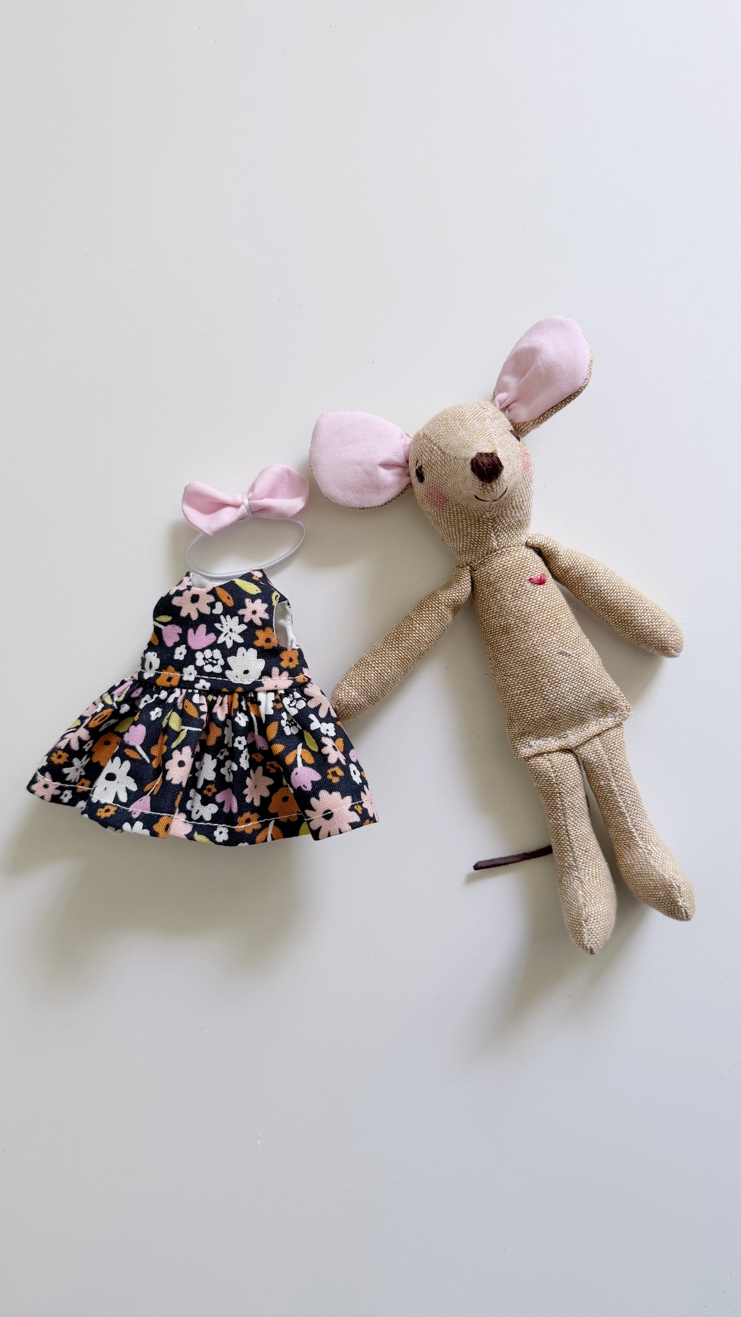 Floral Pocket Mouse, Mouse Doll,  Mouse Doll