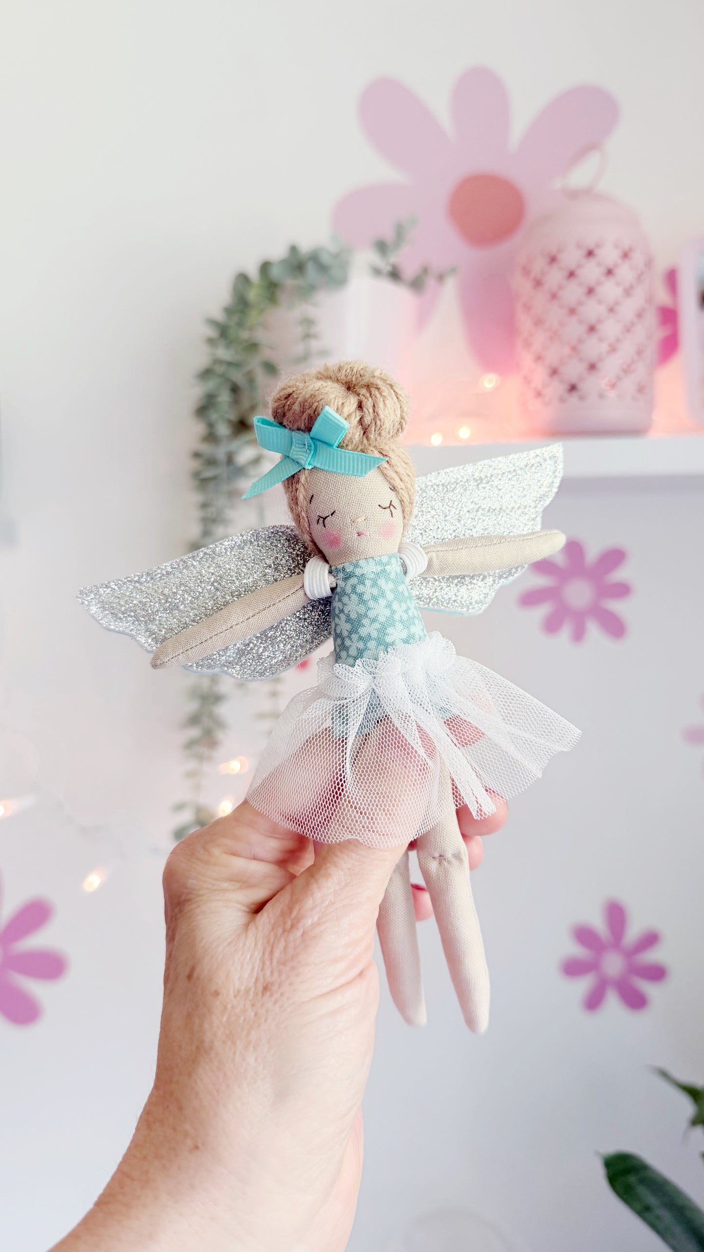 Teal Fairy Doll, Pocket Doll, Fairies