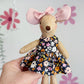 Floral Pocket Mouse, Mouse Doll,  Mouse Doll
